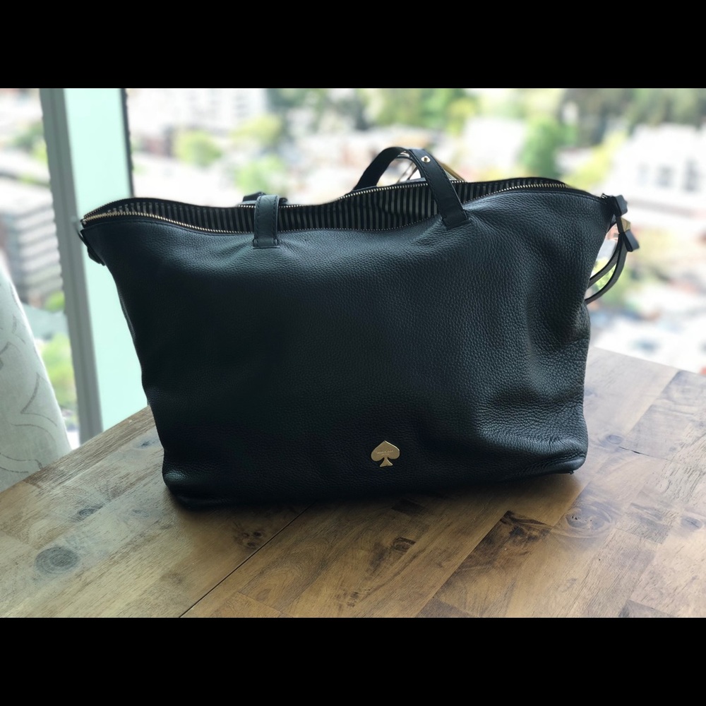 Kate Spade | Black Leather Tote